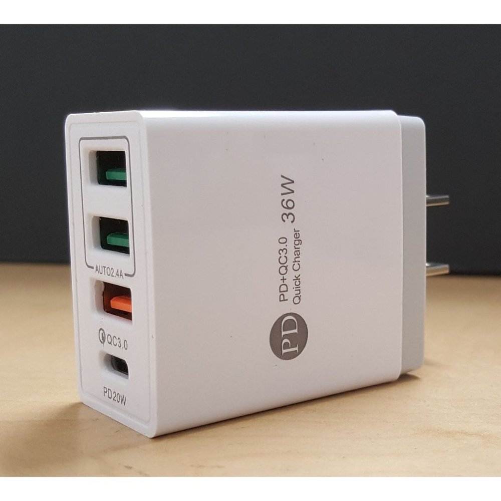 PD Type C Fast Wall Charger 4 Port QC 3.0 Quick Charge for all cell phones